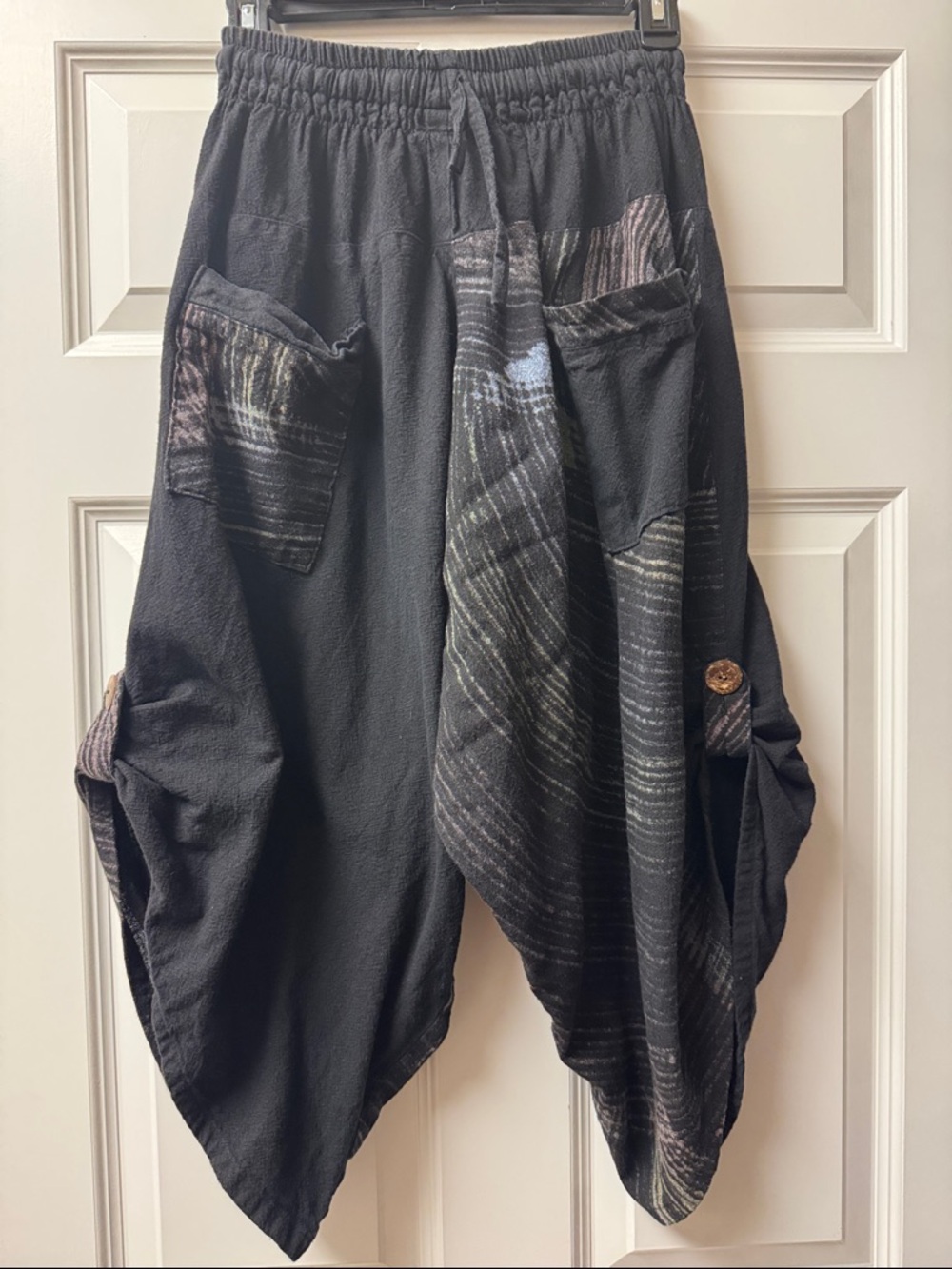 Harem Pants - Three Quarter Pants - Black
